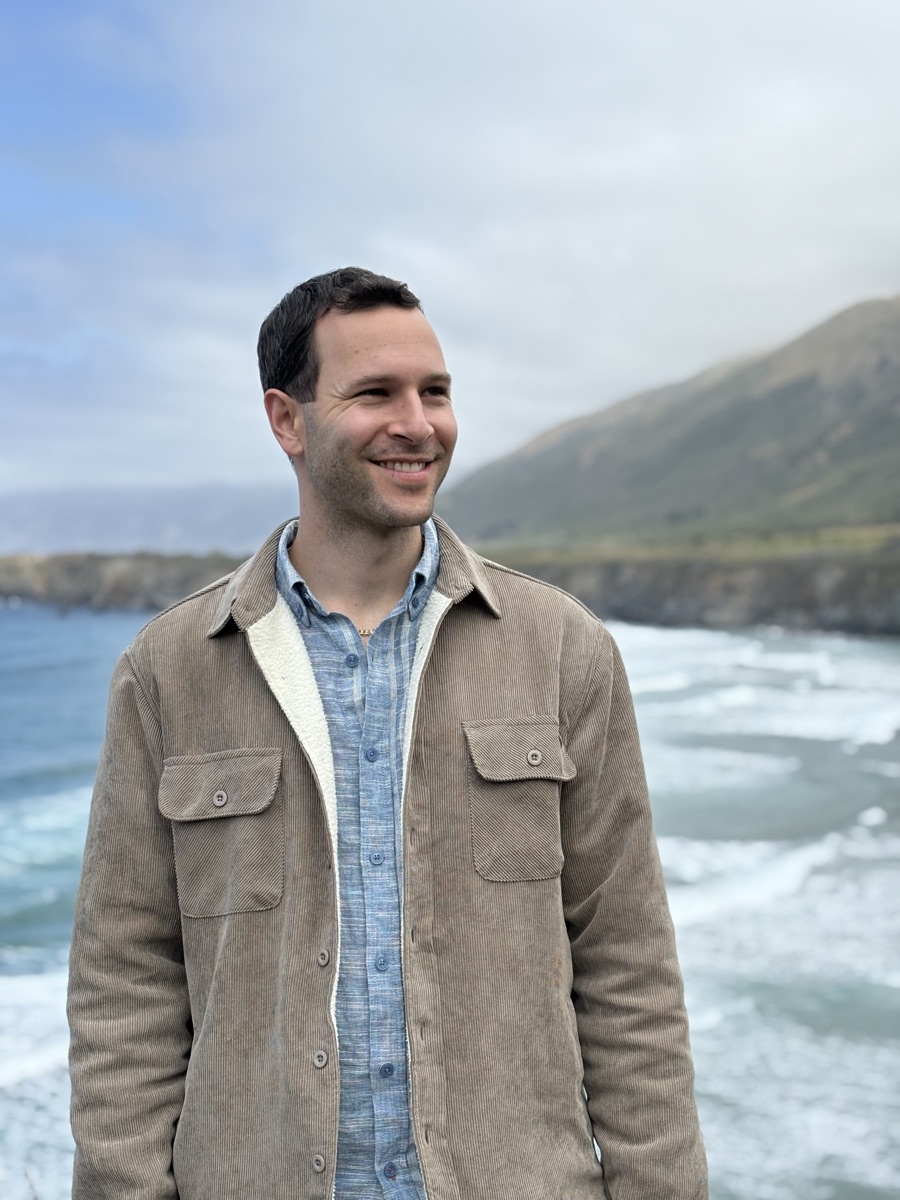 Justin, founder of Ambition Financial, on the coast near San Luis Obispo